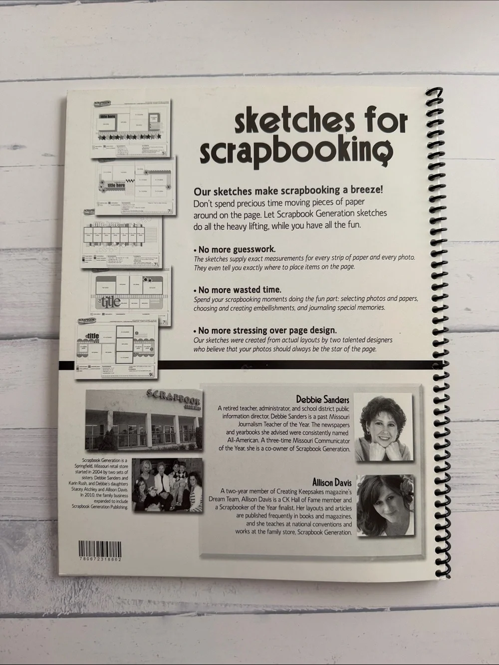 Sketches for Scrapbooking Volumes 1-8 Complete Set Spiral Bound Layout Idea Book